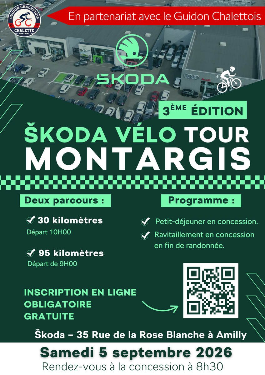 Rando SKODA VELO TOUR MONTARGIS