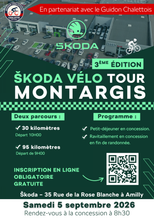 Rando SKODA VELO TOUR MONTARGIS