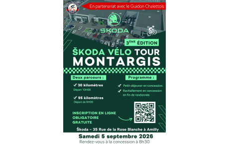 Rando SKODA VELO TOUR MONTARGIS